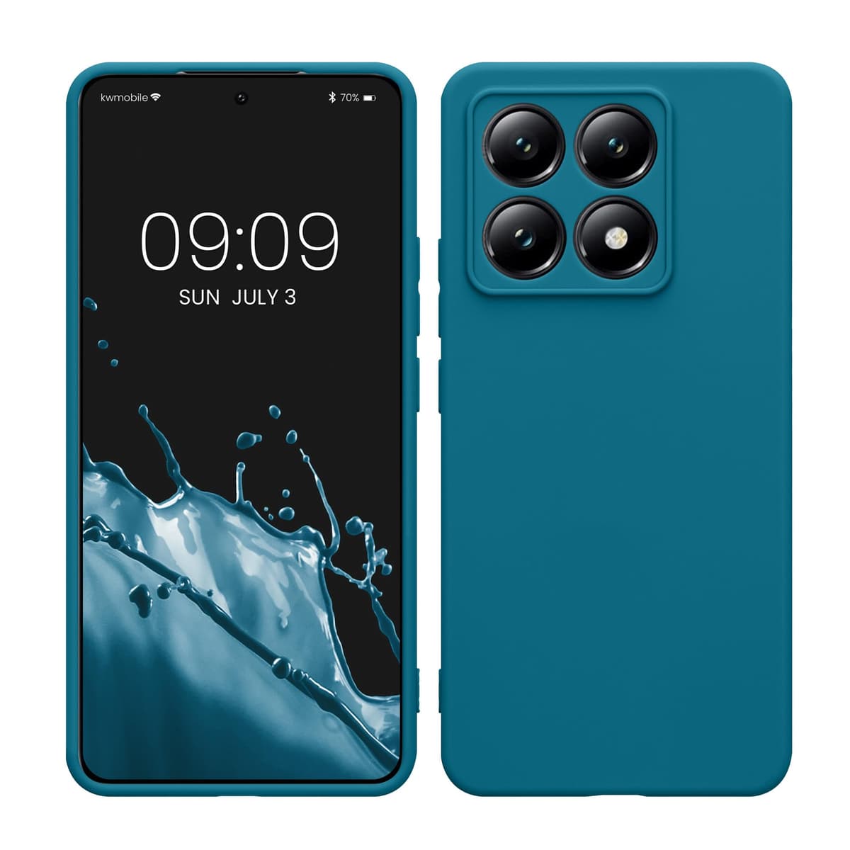 kwmobile Carcasa Compatible con Xiaomi Redmi Note 14 Pro 5G / Poco X7 Funda - Funda Ultrafina de TPU con Bordes elevados - Lavanda Metalizado — view 369