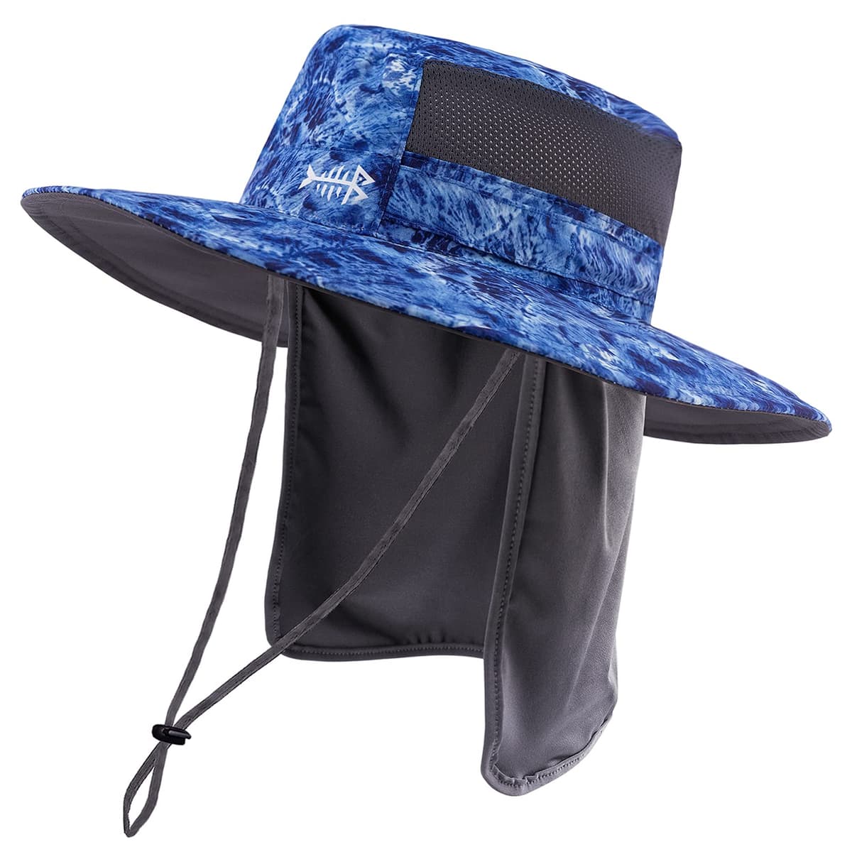 Bassdash UPF 50+ Sombrero de Pesca Solar Resistente al Agua con Solapa de Cuello Desmontable — view 13