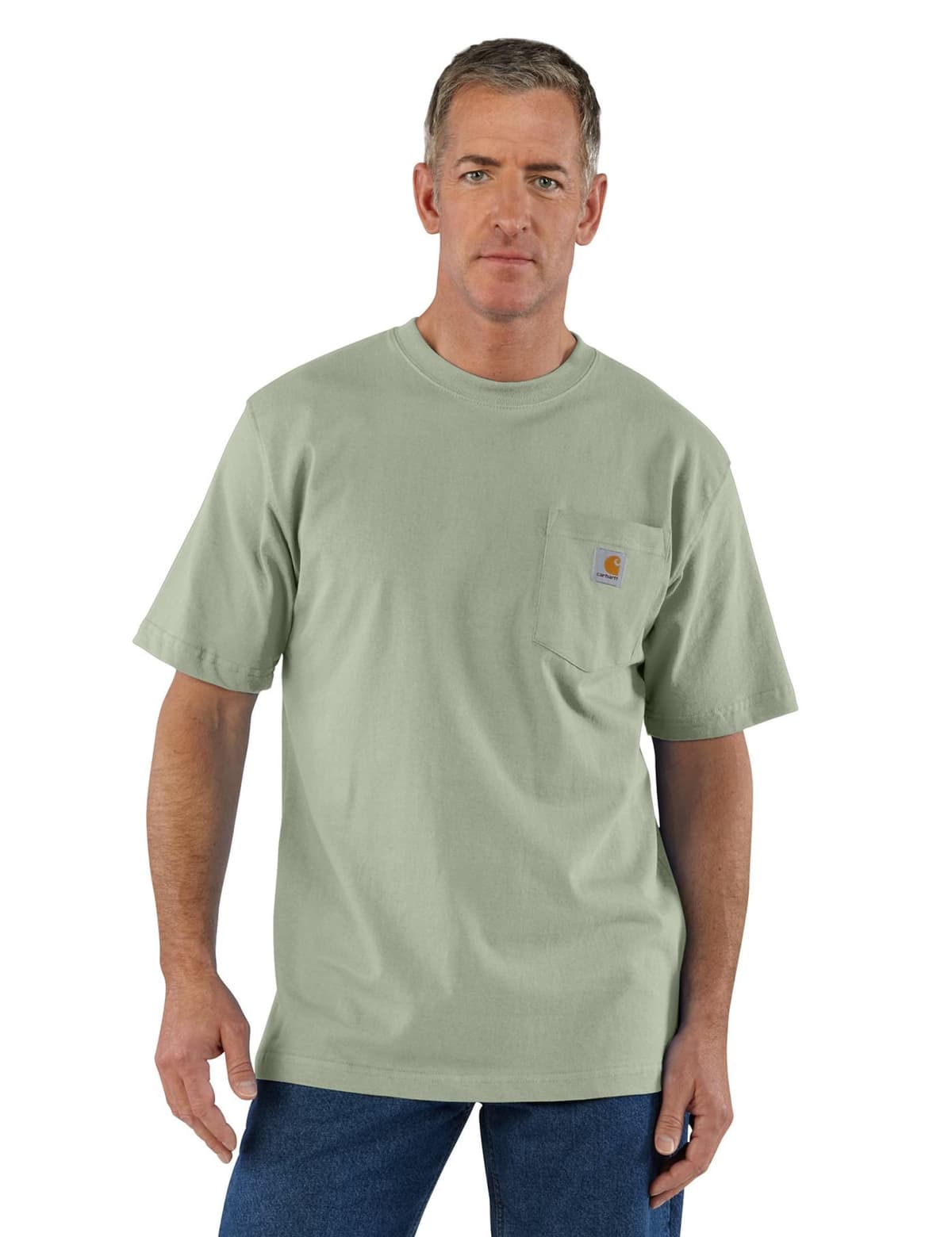 Carhartt Mens Loose Fit Heavyweight Short-Sleeve Pocket T-Shirt (Also Available in Big & Tall) CloseoutWork Utility T-Shirt — view 70