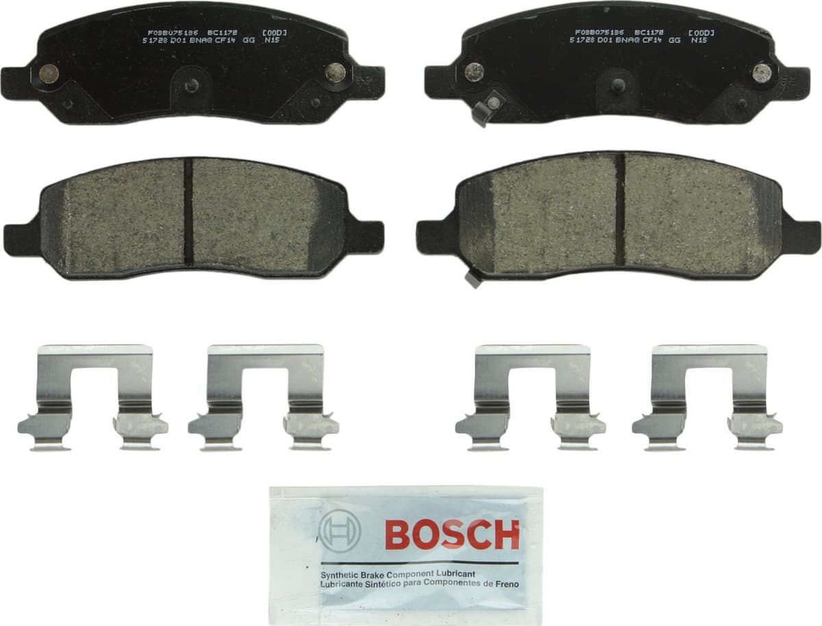 Bosch BC914 QuietCast Premium Ceramic Disc Brake Pad Set For: Acura ILX; Honda Accord, Civic, CR-V, Element, Fit, Front — view 146