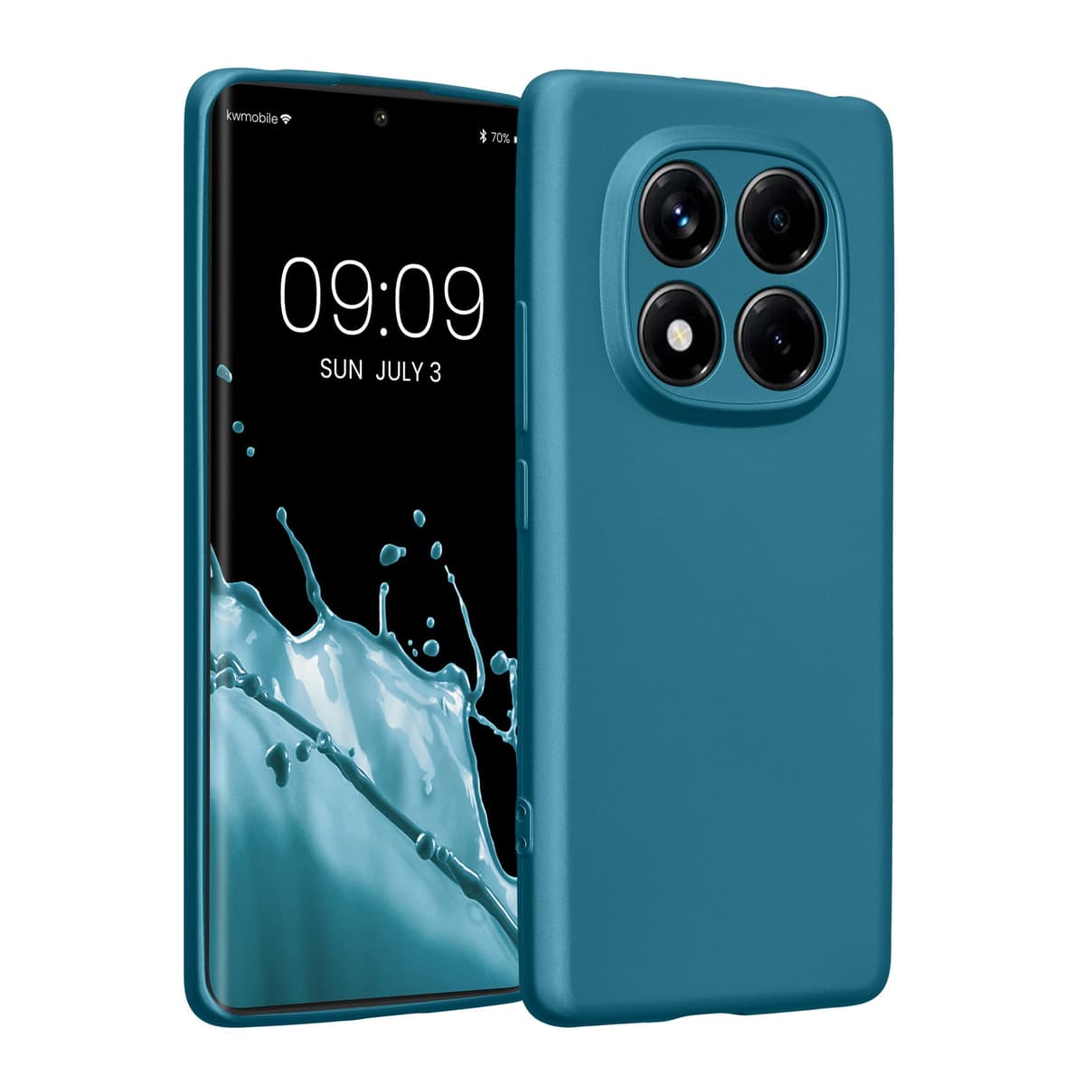 kwmobile Carcasa Compatible con Xiaomi Redmi Note 14 Pro 5G / Poco X7 Funda - Funda Ultrafina de TPU con Bordes elevados - Lavanda Metalizado — view 89