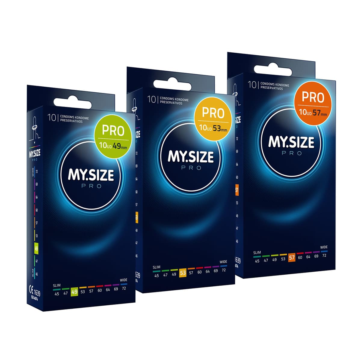 MY.SIZE PRO Condones ÉLITE, talla 5, 60 mm, XL, 10 piezas - Látex Vytex extra puro, fácil de abrir — view 29
