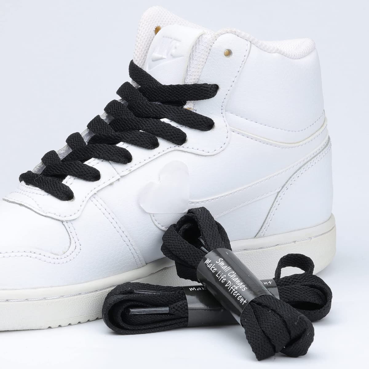 Stepace 2 Pares Cordones Planos,8mm de Ancho,Cordones Reemplazo para Zapatillas,Zapatos — view 3