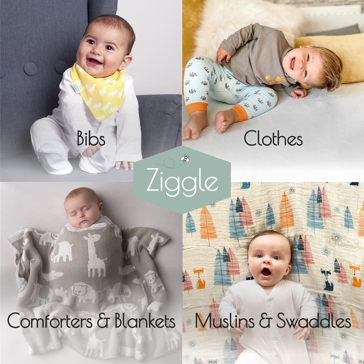 Bandana Dribble Bibs - Cotton Front Baby Bibs Newborn to 24 Months - Newborn Baby Gifts - Bibs For Comfortable Kids — view 20