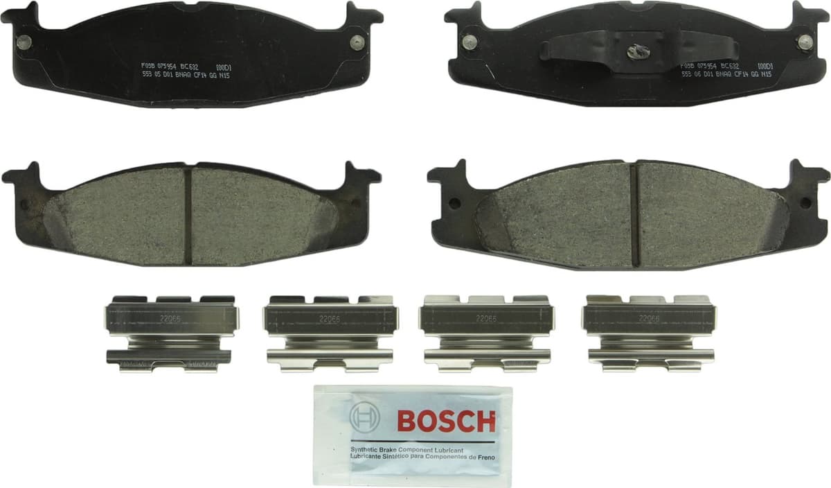 Bosch BC914 QuietCast Premium Ceramic Disc Brake Pad Set For: Acura ILX; Honda Accord, Civic, CR-V, Element, Fit, Front — view 26