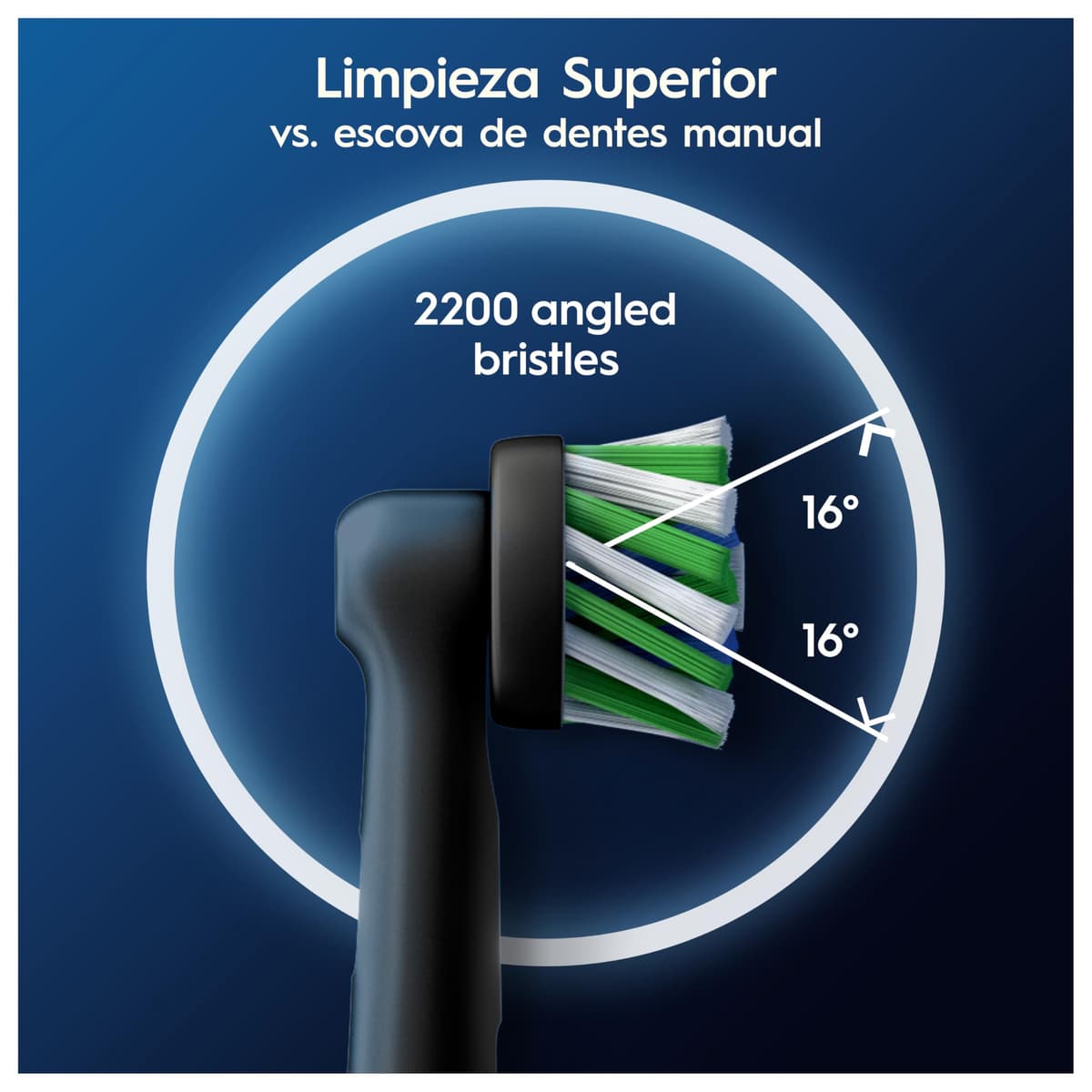 Oral-B Pro CrossAction Cabezales De Recambio ORIGINALES para Cepillo Eléctrico Oral B Pro,Pack De 12 Recambios Negros Con Indicador De Uso Y Filamentos En Forma De X Para Una Limpieza Suave Y Profunda — view 3