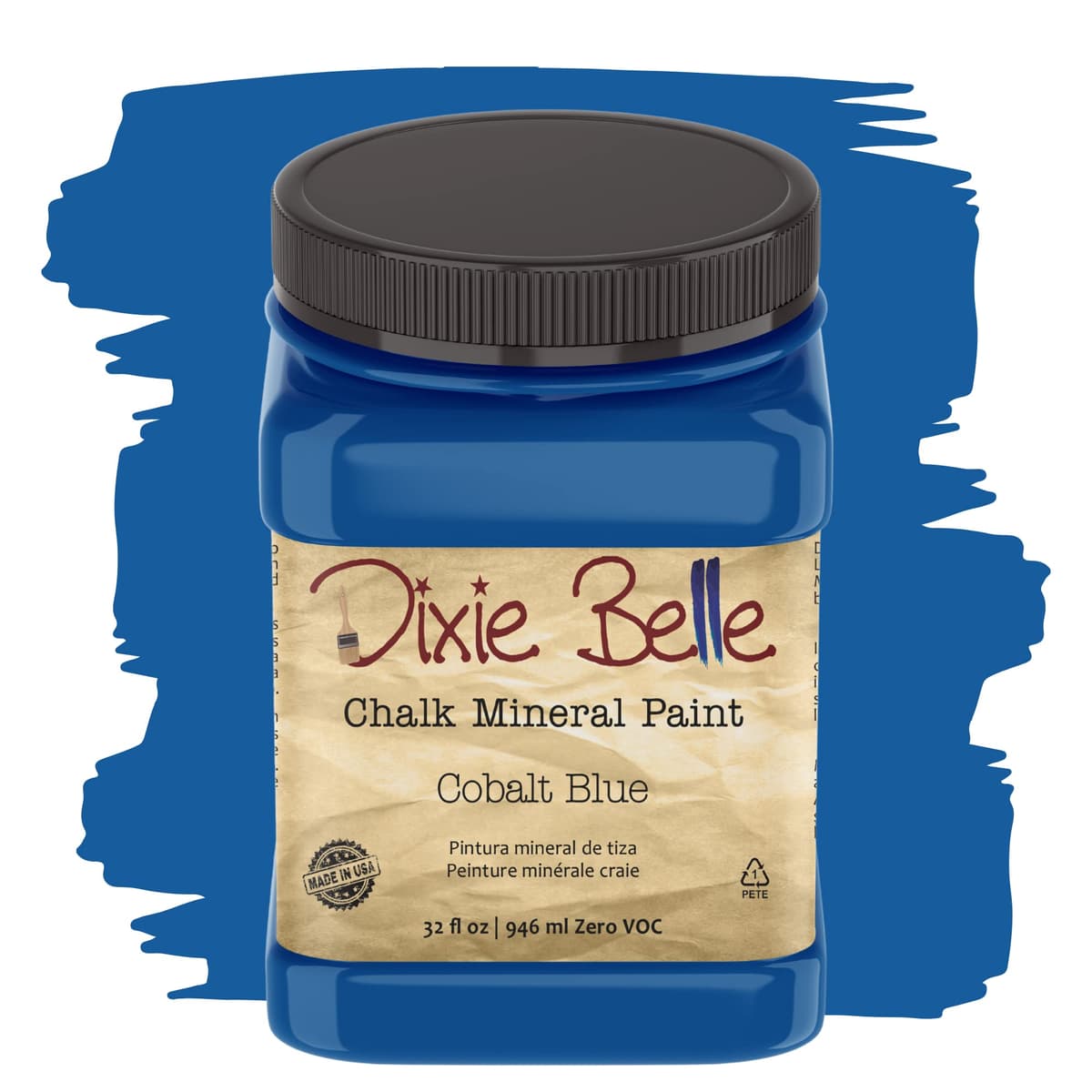 Dixie Belle Paint Company Chalk Finish Furniture Paint - Caviar (32oz) - Matte Black Chic Chalk Mineral DIY Furniture Paint — view 198