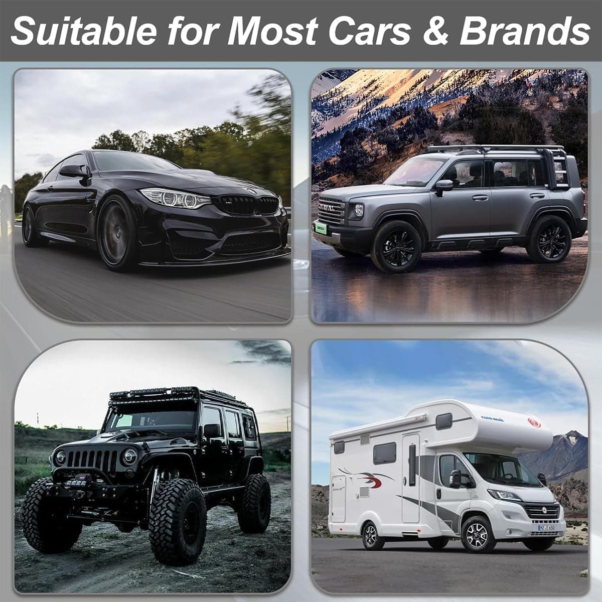 2 Piezas de Repuesto de Accesorios para automóviles, 25cm/10.24in, Interior de Accesorios para automóviles, Adecuado para la mayoría de Las Piezas de automóviles (Negro) — view 5