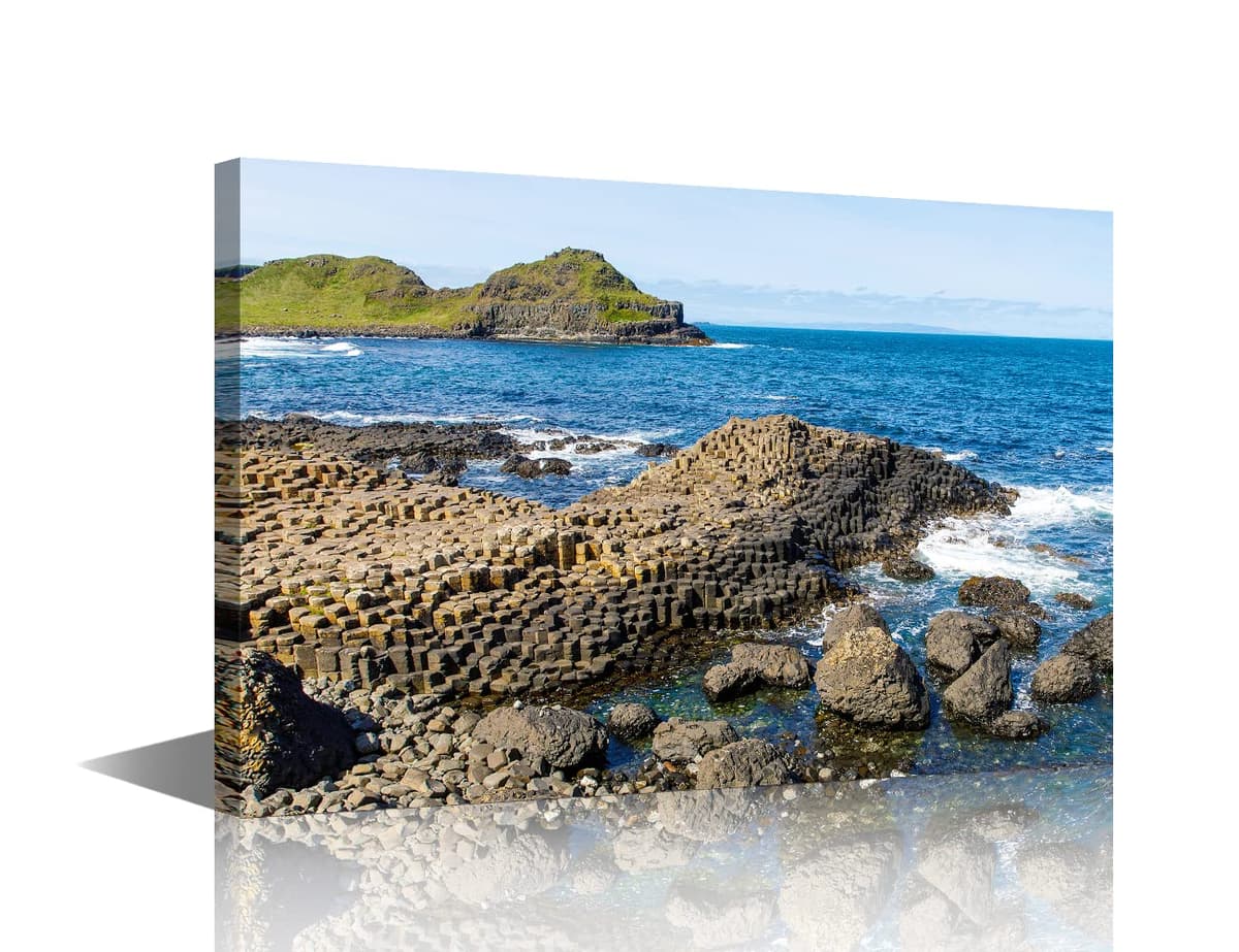 Wall Art for Living Room Beach Canvas Art Wall Decor Blue Sea Sunset Pictures Print on Canvas Natural Landscape Painting Seascape Artwork Stretched Framed Ready to Hang 12x18inch — view 37