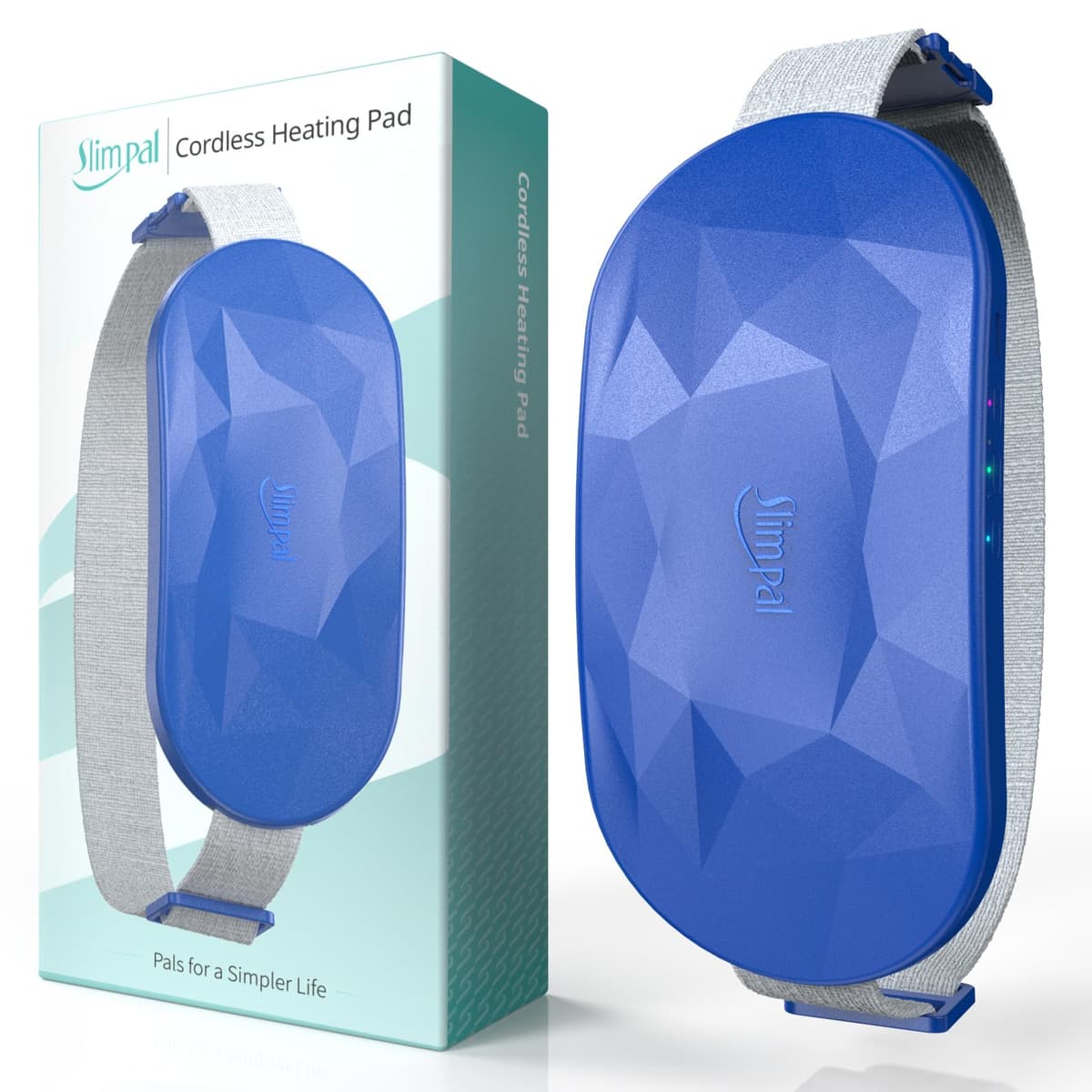 Almohadilla térmica portátil Slimpal, cinturón calefactor inalámbrico recargable para mujer, color blanco — view 25