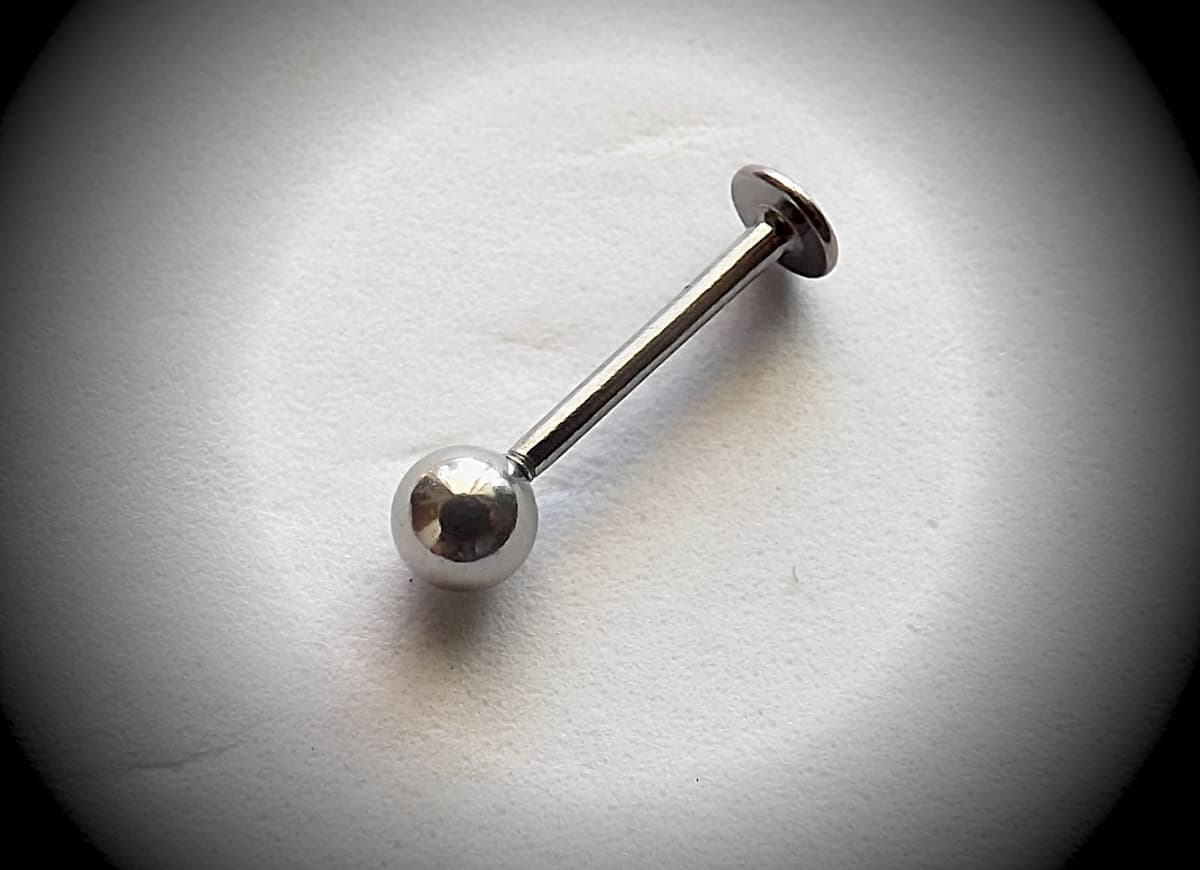 Briana Williams 10pcs 1.2mm 316L Acero Inoxidable Labret Labio Piercing Tragus Helix cartílago Pendiente Barbell Stud, 6-8 mm Longitud de la Barra — view 4