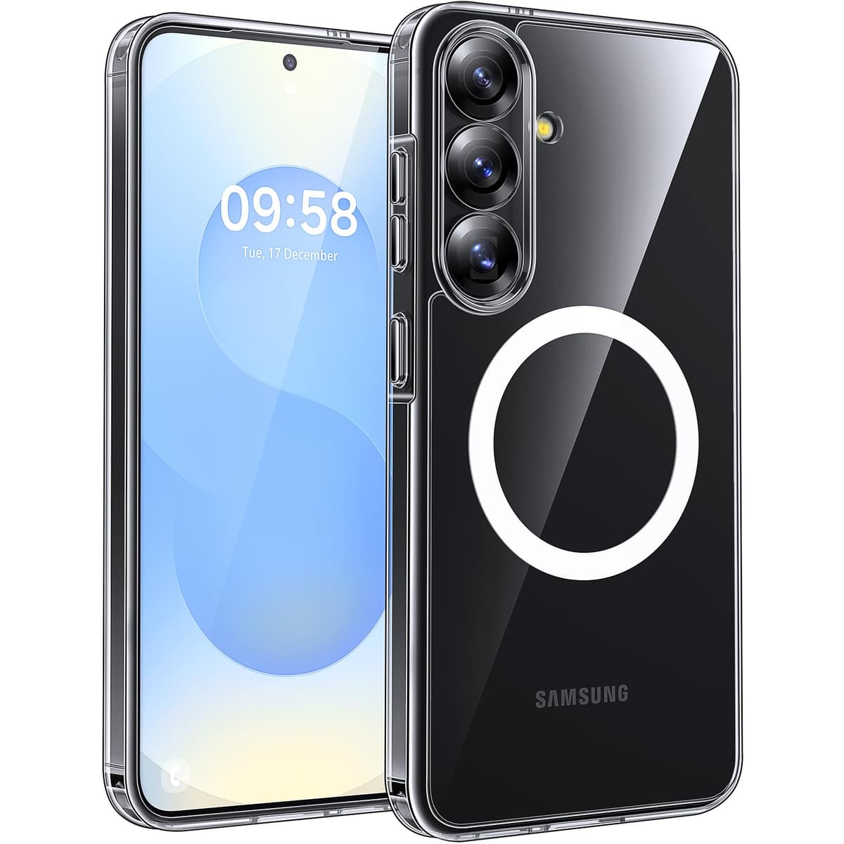 TOCOL Magnetic for Samsung Galaxy S26 Ultra Case, Fit for MagSafe, Drop Protection Slim Thin Translucent Matte Back for S26 Ultra Phone Case 6.9 inch, Black — view 8