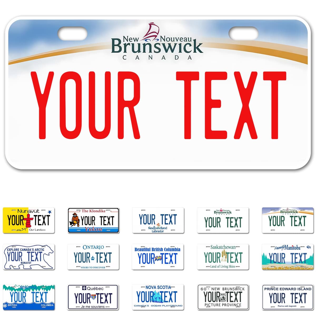 Alberta License Plate, 6"×12" Custom License Plate — view 32