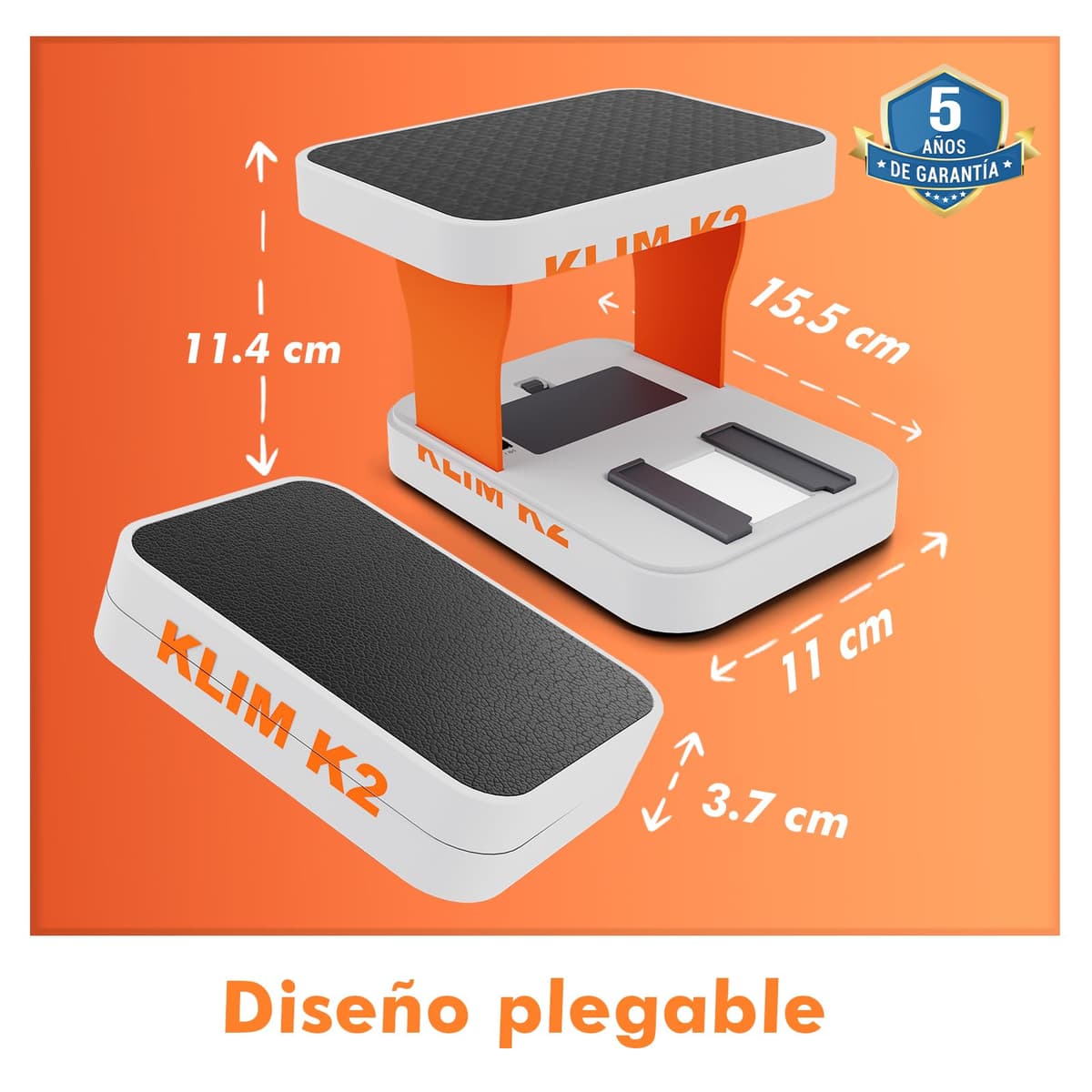 KLIM K2 Escaner Negativos 35mm - App Gratuita - Escáner de Positivos, Escaner de Diapositivas, Visor Diapositivas, Digitalizador Negativos - El Mejor escáner para Fotos Antiguas - Naranja y Gris — view 4