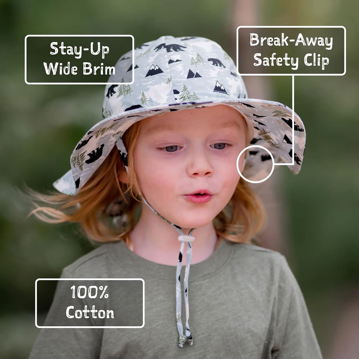 JAN & JUL Boys' Cotton Sun-Hat with 50+ UPF UV Protection for Kids — view 4