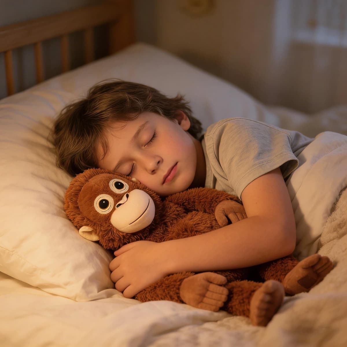 Punch Monkey Plush – 40cm Large Orangutan Soft Toy, Eco-Friendly & Washable, Realistic Cuddly Monkey Plush for Kids, Safe & Soft — view 4