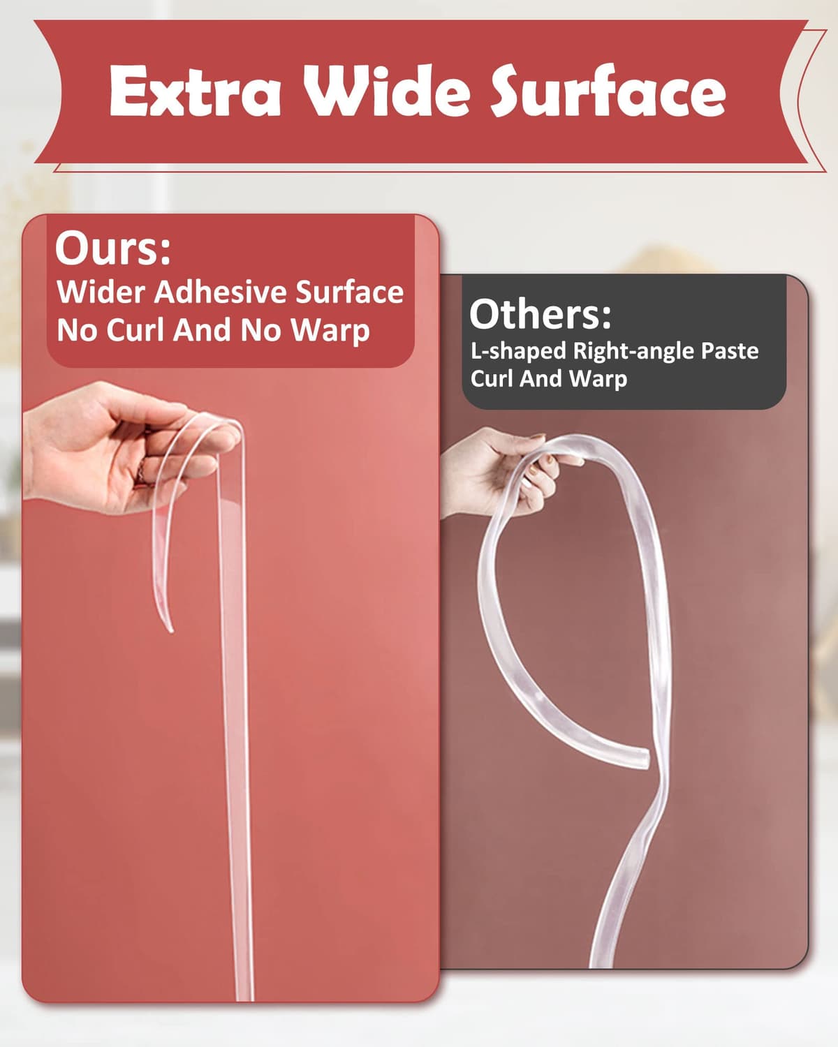 Loiion Protectores Esquinas Bebes Transparente, 3m Pre-Adhesivo Extra Fuerte Cinta Nano Tape, Multifuncional Protectores para Esquinas y Bordes, Protección para los Bordes y Esquinas del Bebé — view 3