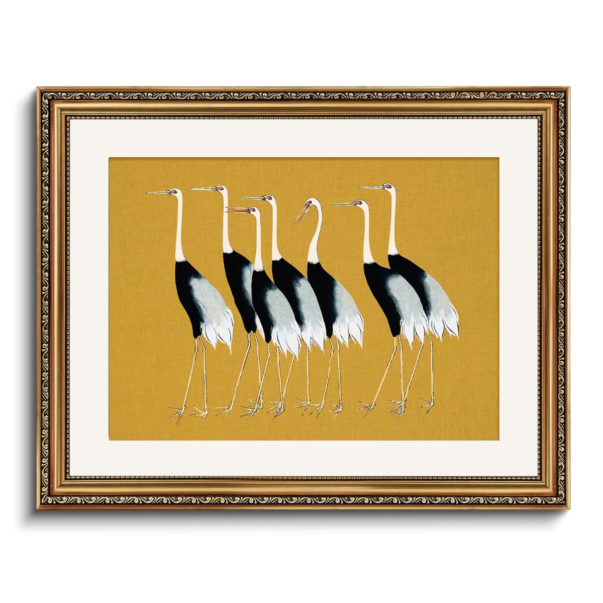 VIYYIEA Gold Framed Wall Art Canvas Print Home Decor Vintage Swan Decoration Grace Swan Art Painting Pictures Rustic Bathroom Wall Decor Animal Farmhouse Artwork for Living Room Bedroom Office 11x14in — view 38