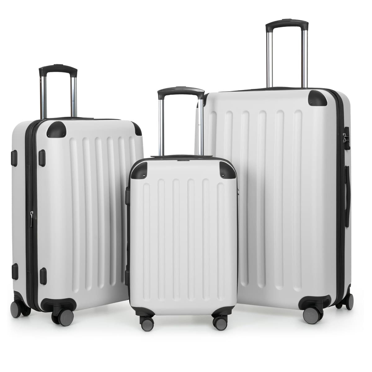 HAUPTSTADTKOFFER - Spree - Equipaje de Mano, Maleta rígida, Trolley expandible, 4 Ruedas Dobles, TSA, 55 cm, 42 litros, Blanco — view 36