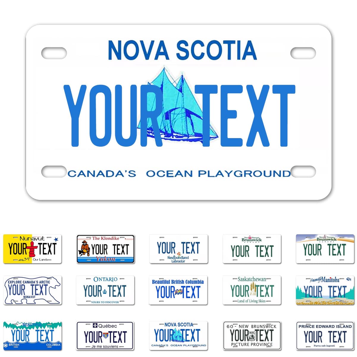 Alberta License Plate, 6"×12" Custom License Plate — view 12