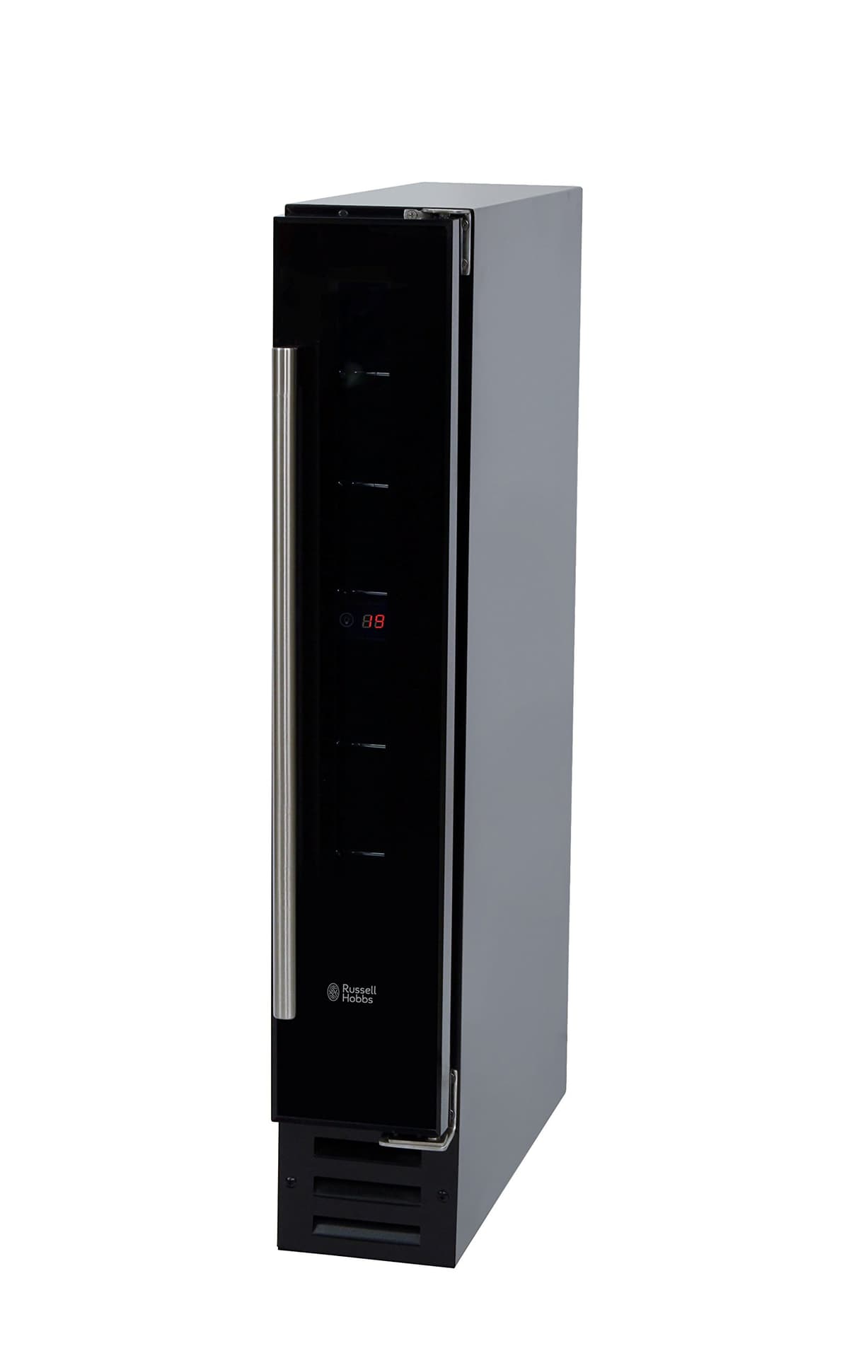 Russell Hobbs RHBI7WC1 7 Freestanding or Integrated Wine/Drinks Cooler, 7 bottle capacity, Black Glass