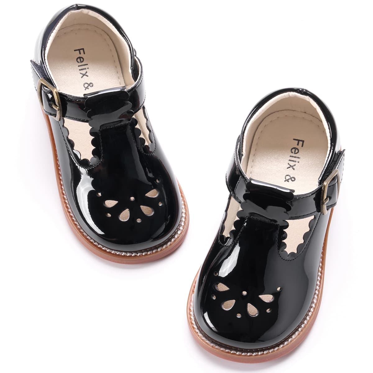 Felix & Flora Toddler Little Girl Mary Jane Dress Shoes - Ballet Flats for Girl Party School Shoes — view 62