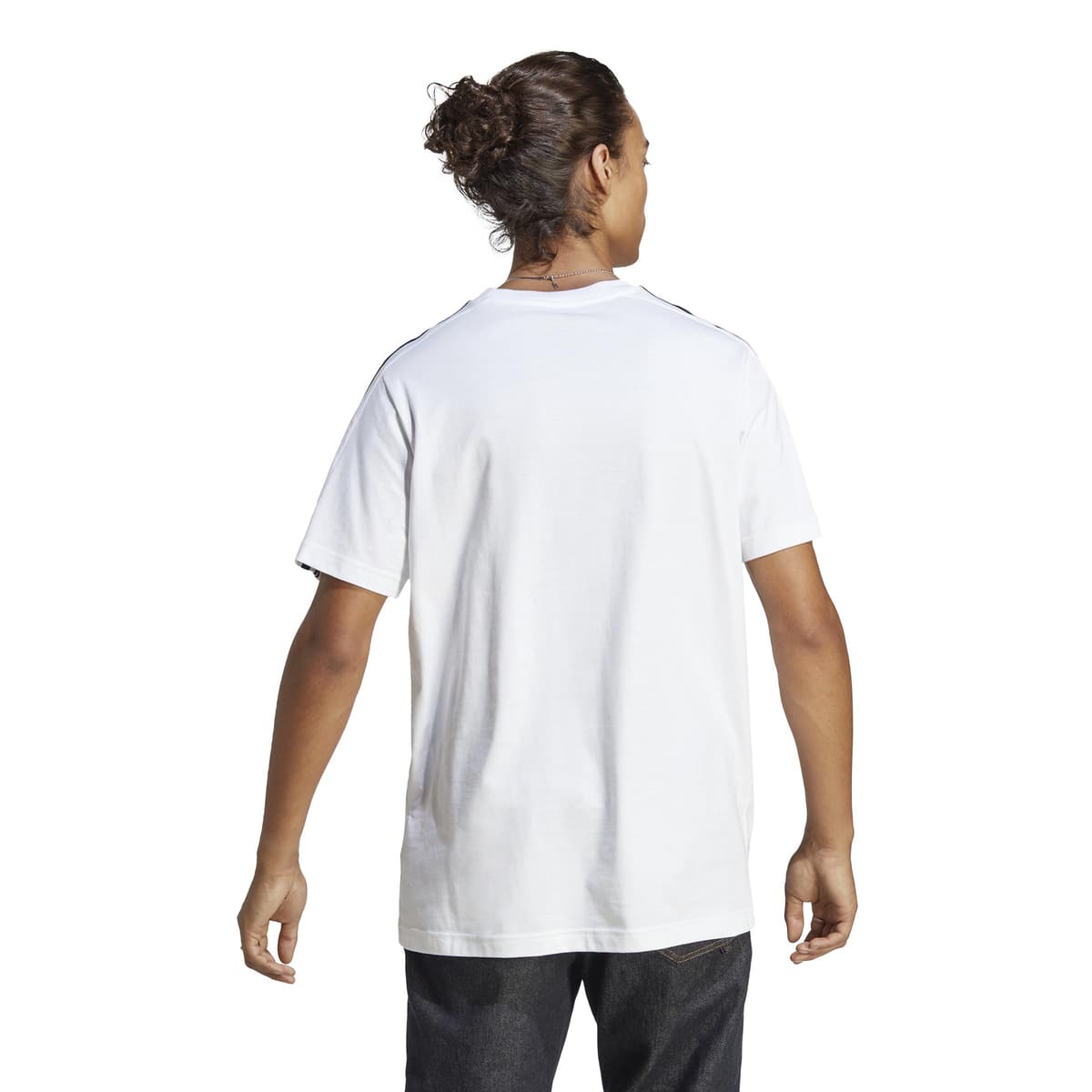 adidas Essentials Single Jersey 3-Stripes tee Camiseta de Manga Corta Hombre (Pack de 1) — view 5
