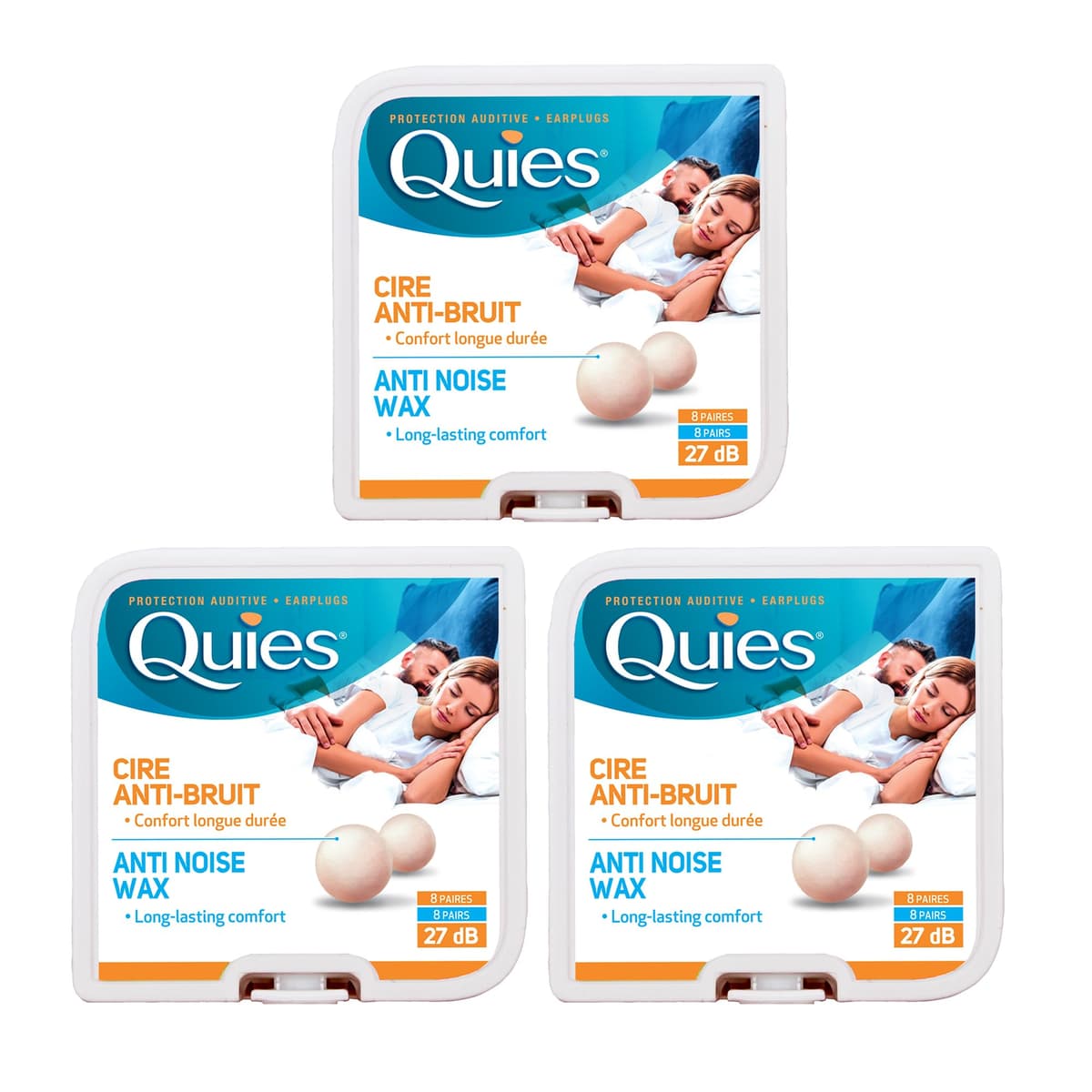 Caswell-Massey Quies Earplug Natural Wax, 8-Pairs — view 2