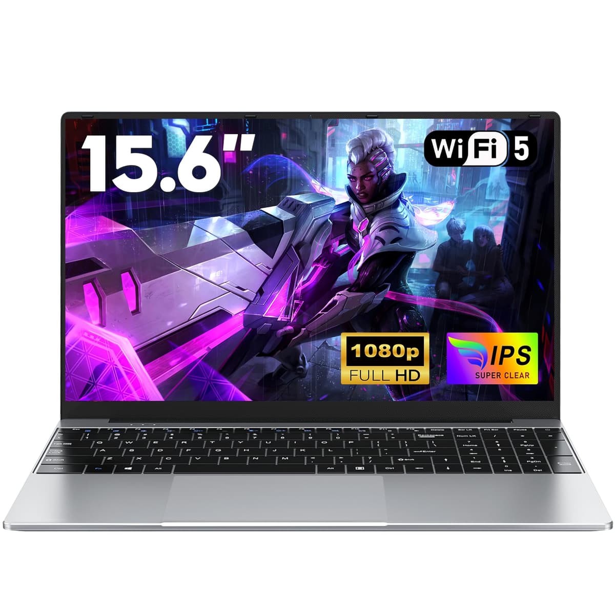 15.6 Inch Laptop with 4425Y Processor, 16GB RAM 512GB SSD Laptop 2026 Computer Pc, FHD 1920 x 1080P, 5000 MAh/38.5Wh, TF Card, Webcam, Touchpad, Student/Home/Business — view 9