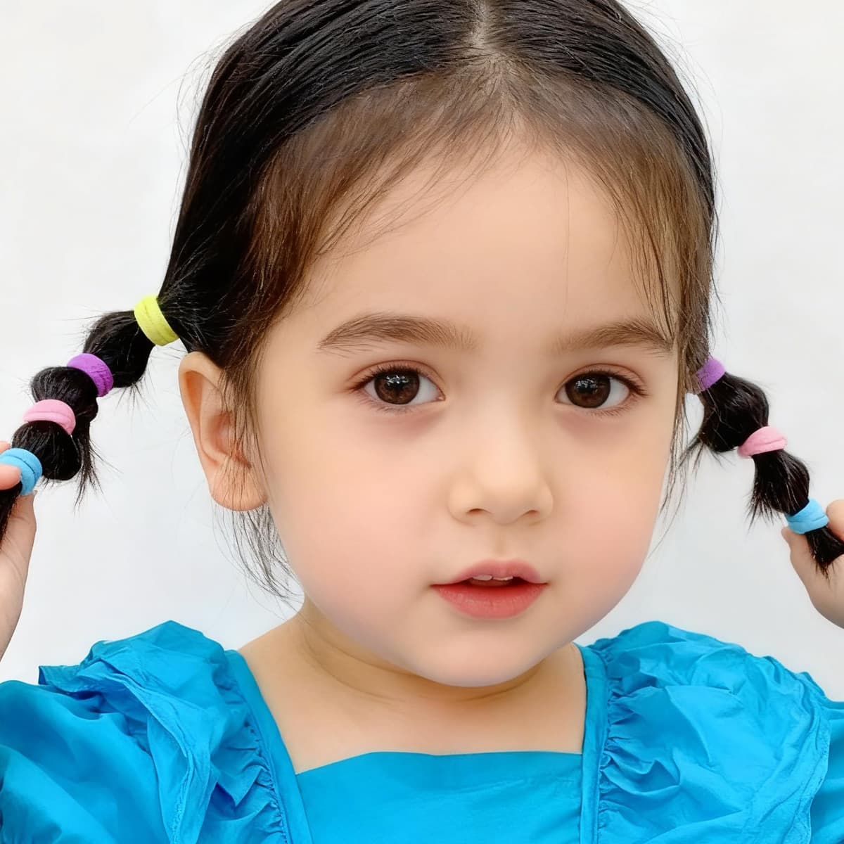 200Pcs Baby and toddler headband set | Multi colored headband suitable for girls and children | Durable anti slip hair accessory | (8 colors). — view 4