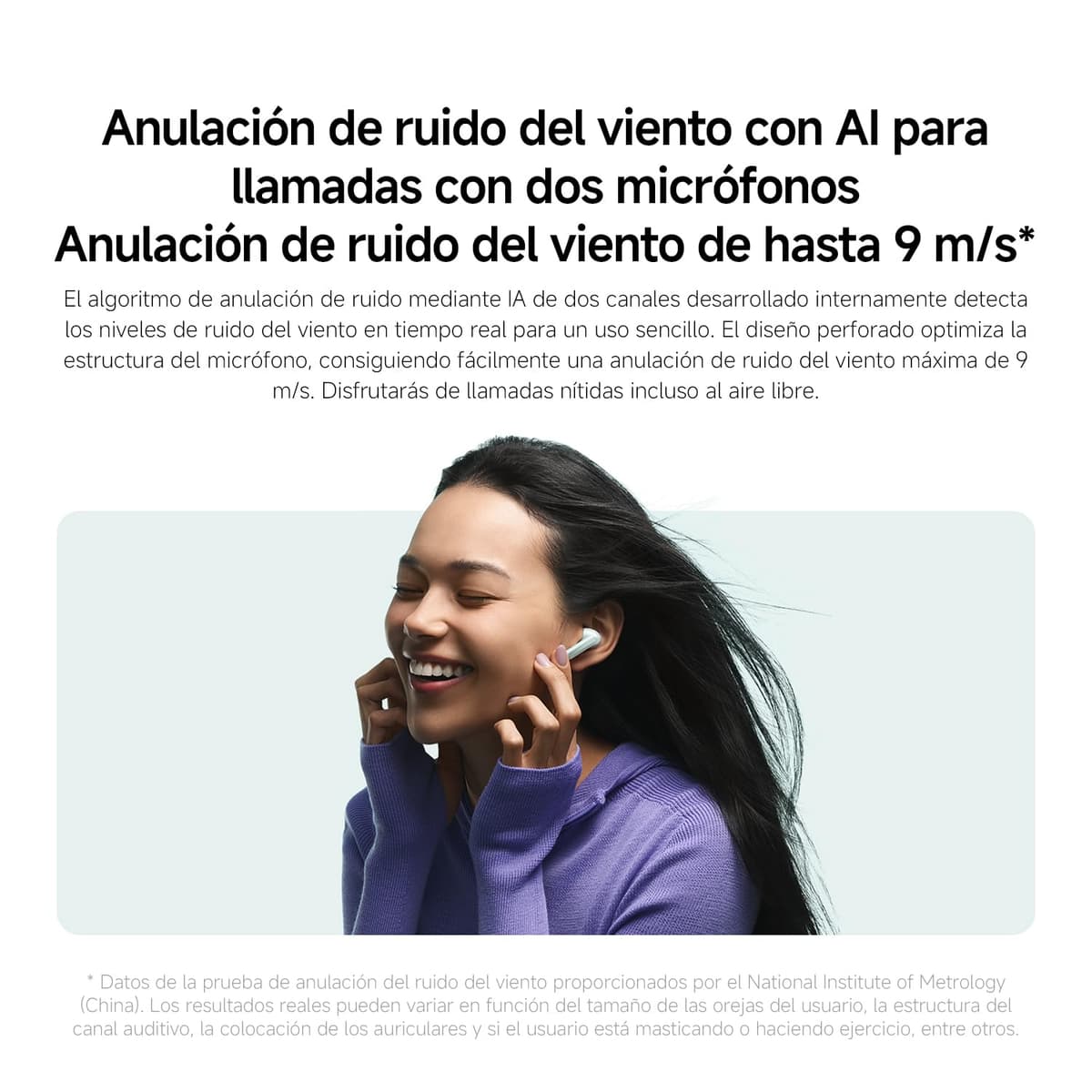XIAOMI Redmi Buds 6 - Auriculares inalámbrico, cancelación de Ruido, Ligero, 10 Horas de autonomía y 42 Horas con el Estuche de Carga, Bluetooth, Negro (Versión ES) — view 6