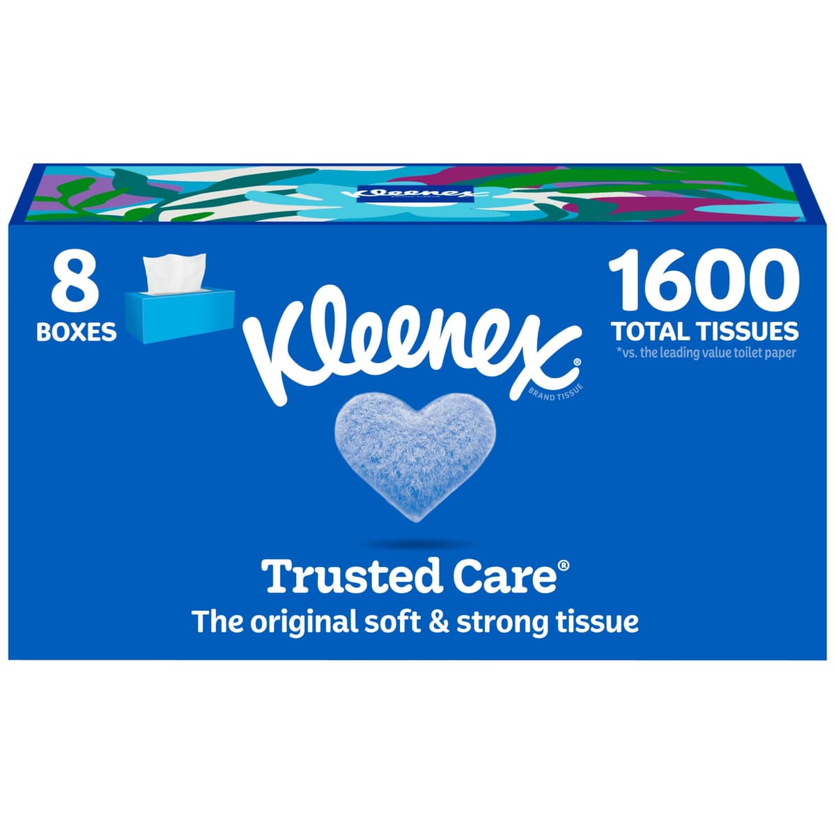 Kleenex Expressions Trusted Care Facial Tissues, 18 Flat Boxes, 160 Tissues per Box, 2-Ply (2,880 Total Tissues), Packaging May Vary — view 3