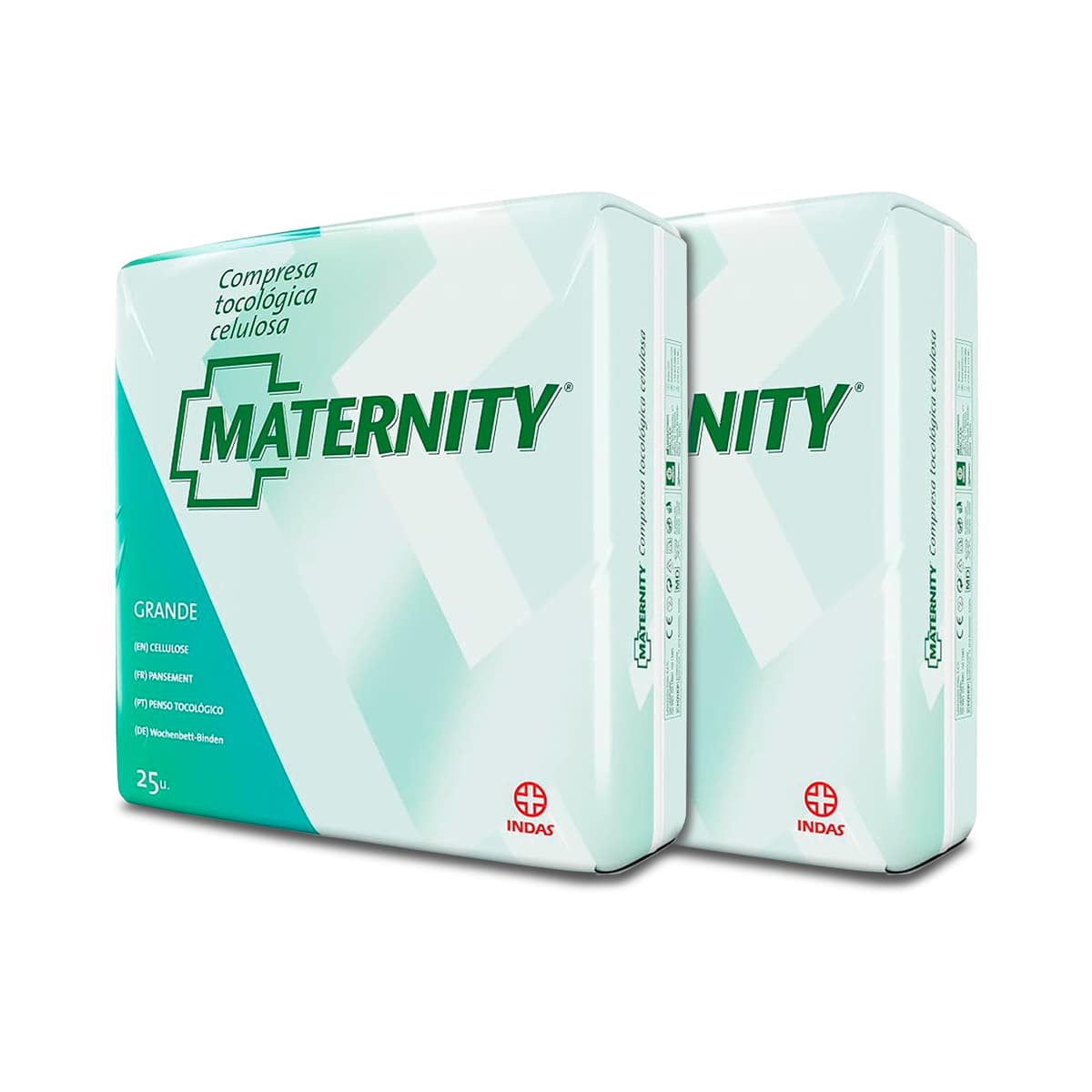 Indas Compresas Tocológicas Maternity de Celulosa - Confort y Seguridad Postparto, 25 Unidades Total — view 4