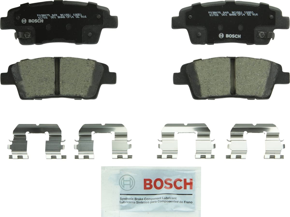 Bosch BC914 QuietCast Premium Ceramic Disc Brake Pad Set For: Acura ILX; Honda Accord, Civic, CR-V, Element, Fit, Front — view 358