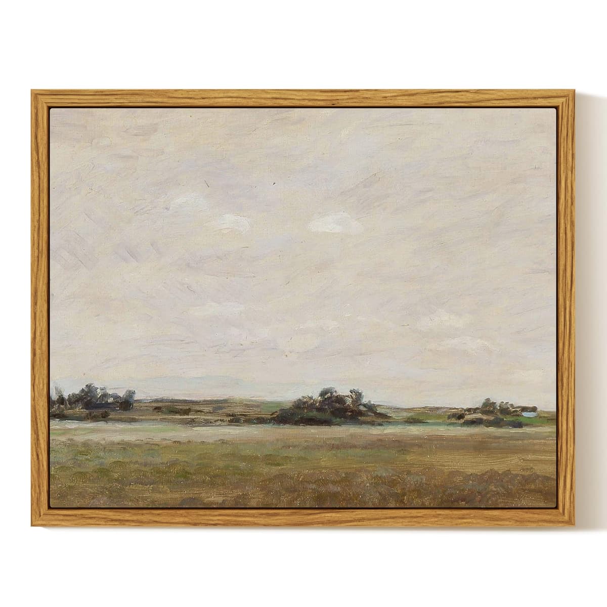 InSimSea Framed Canvas Wall Art, Meadow with Flowers Painting, Landscape for Living Room, Bedroom, Home, Bathroom Decor, 8x10 — view 171