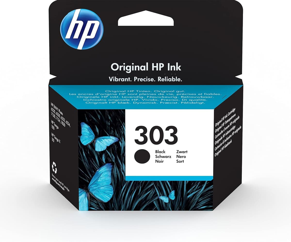 HP T6N02AE 303 Original Ink Cartridge, Black, Single Pack (Packaging May Vary) (Pack of 2) — view 5