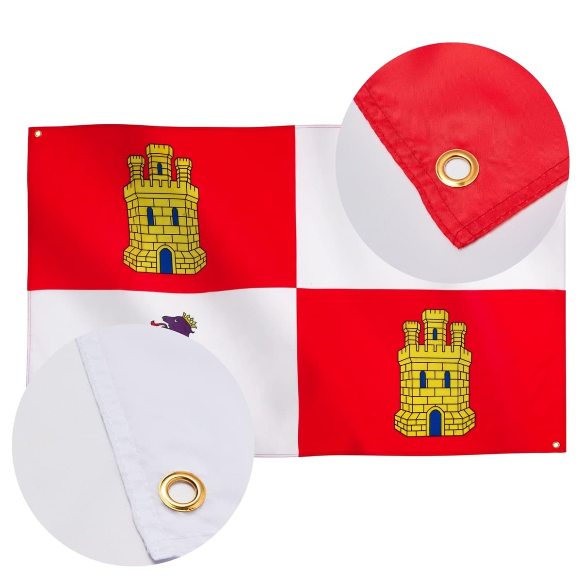 Runesol Cornwall Flag - 91x152cm, 3ft x 5ft, Cornish Flag, 4 Grommets, Eyelet in Every Corner, Premium Quality, Inside & Outside Use, Vivid Colours — view 942