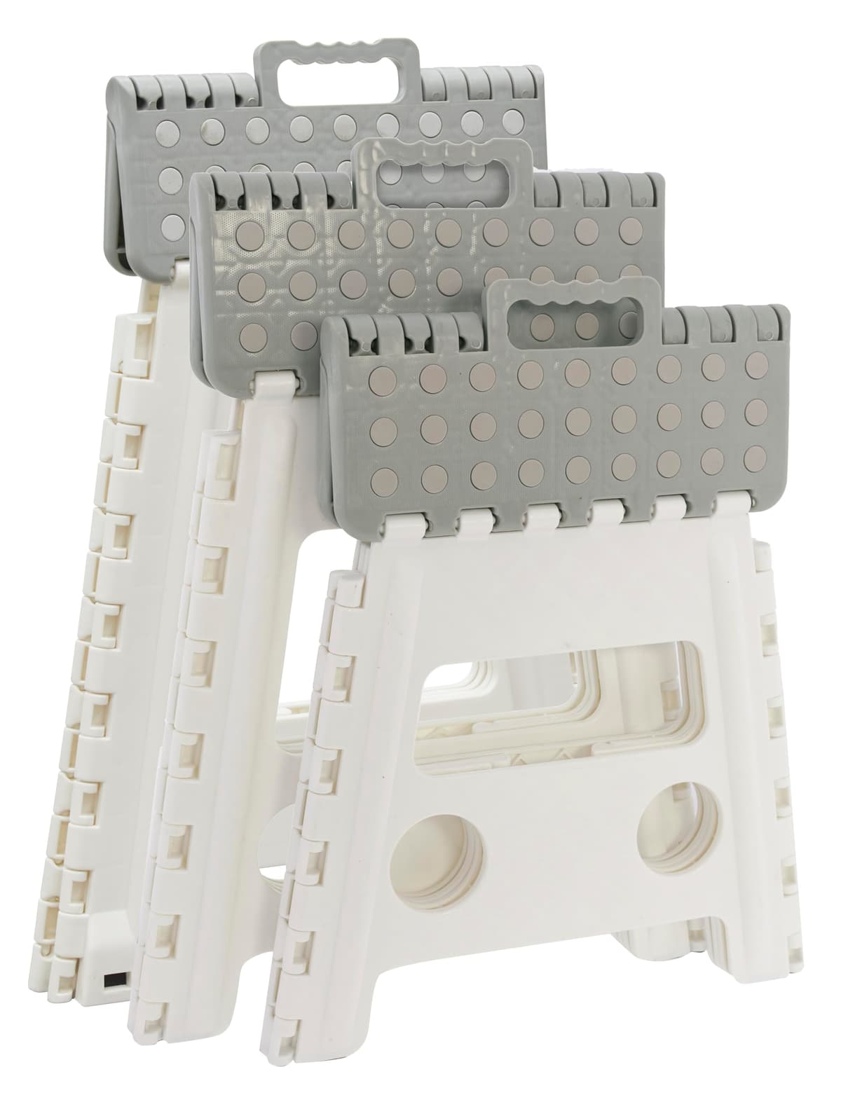ARREGUI TB-022-G Taburete Plegable Cocina o Baño | Escalera Plegable Pequeña | Taburete Infantil | Banqueta Baño | Escalón Plegable para Adultos y Niños (hasta 150Kg) | 22 cm de Altura | Gris — view 16