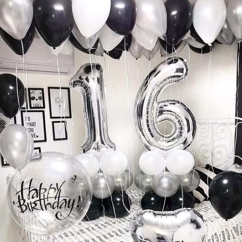 Foil Globo Número 5 Azul 40" (101cm), Inflable Helio o aire, Gigante Numeros 0-9, 10-19, 20-29, 30-100, Grande Globos Decoración para La Boda Aniversario y Cumpleaños Fiestas — view 471