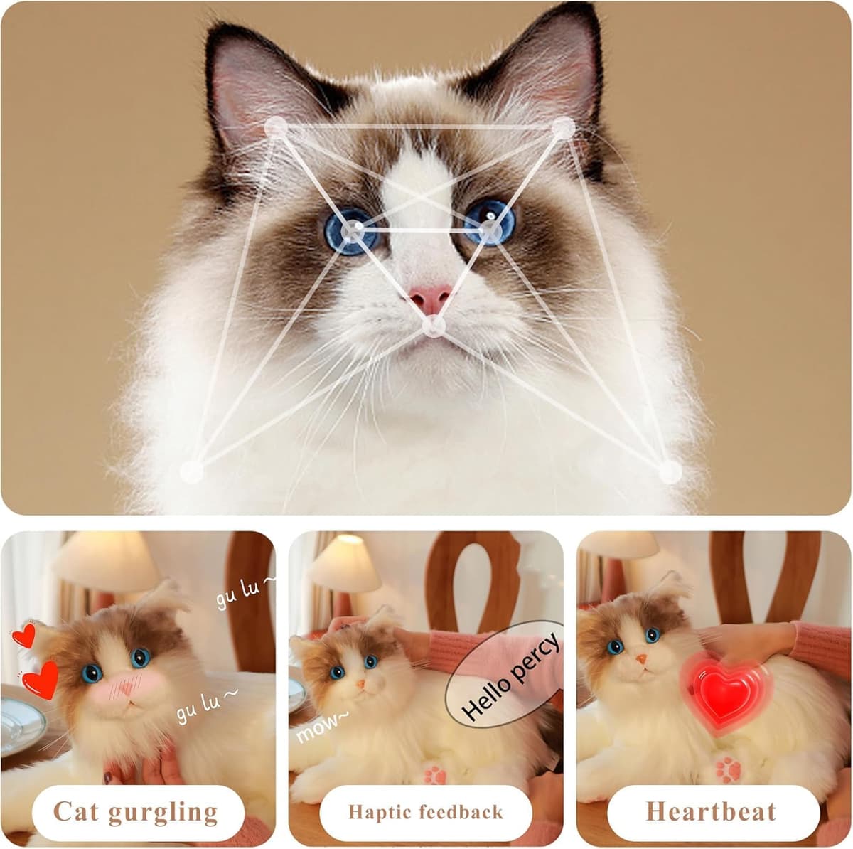 Chongker Gatos robots de acompañamiento interactivos — view 2