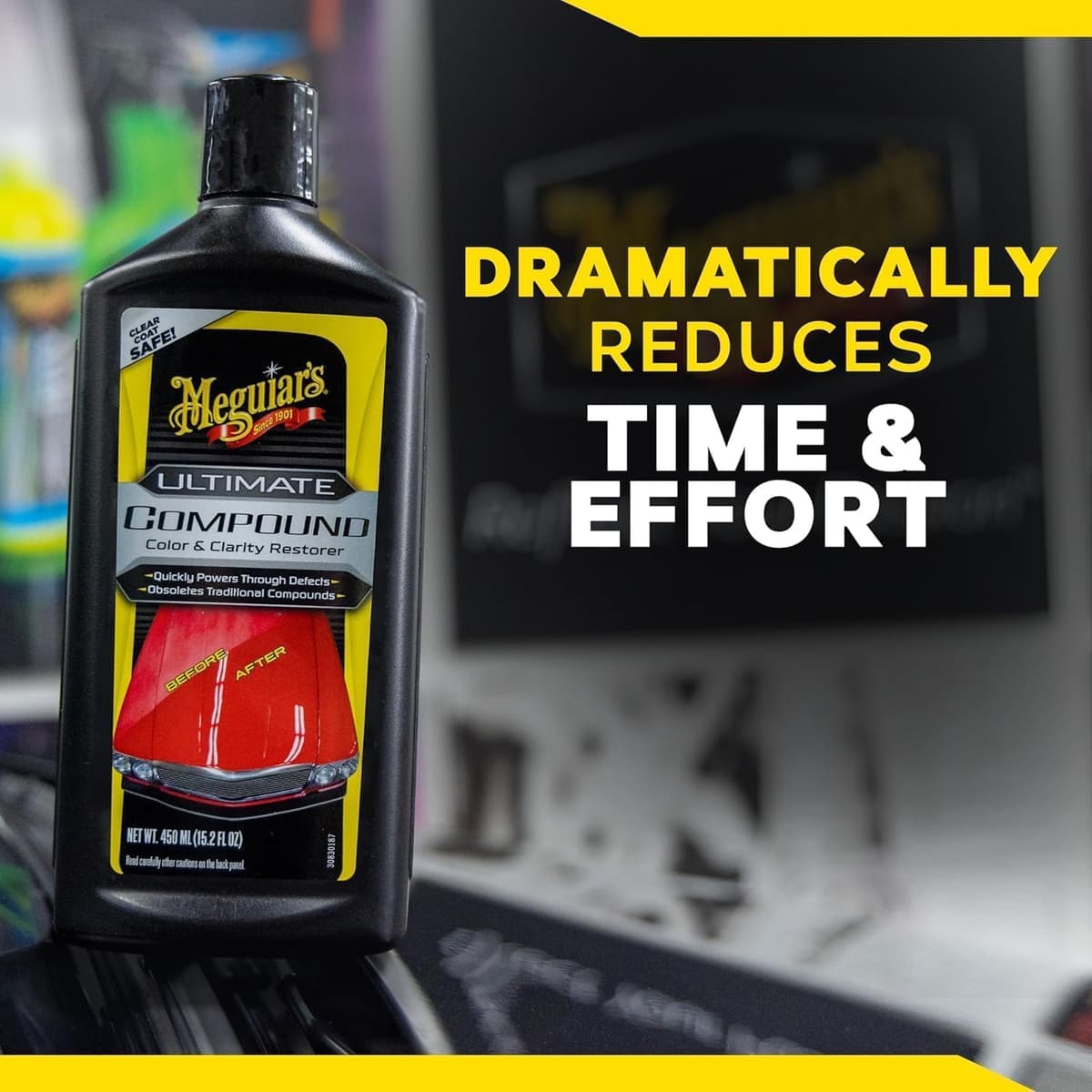 Meguiar's Ultimate Compound Colour & Clarity Restorer 450ml for Hand or Machine Polisher Application - G17216EU (Packaging may vary) — view 6