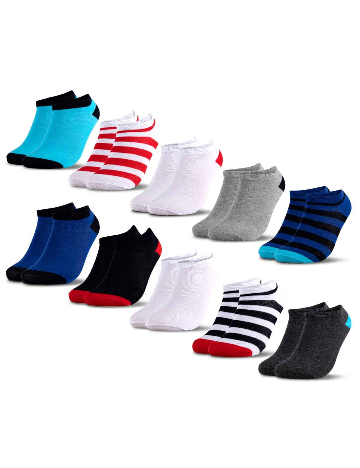 Occulto Calcetines Tobilleros para Niño y Niña 10 Pares (modelo: Mikl) — view 11