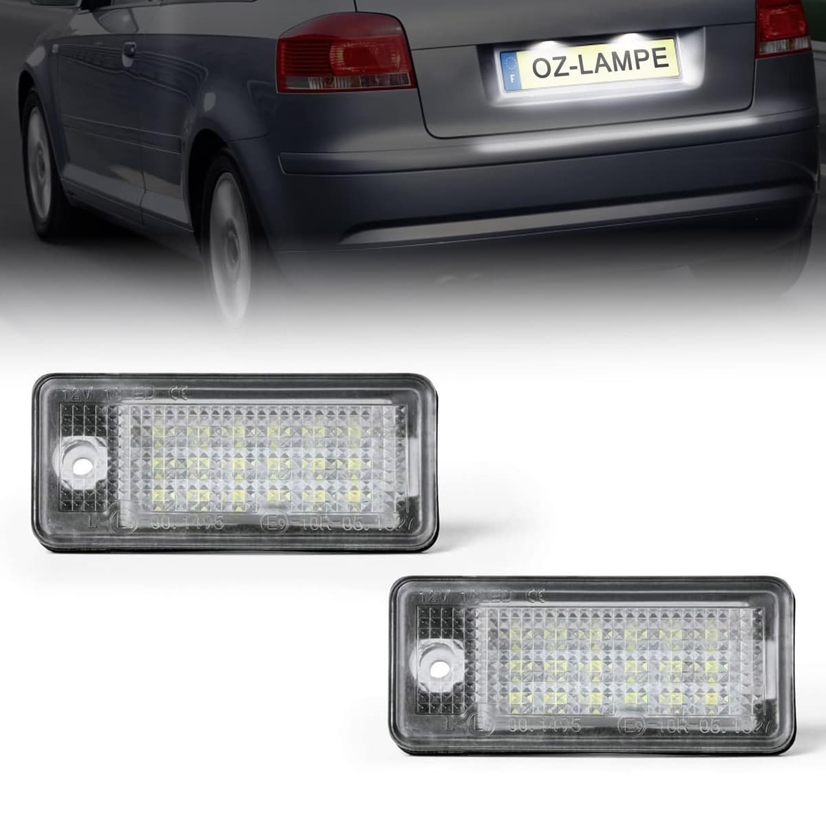 Luces LED Matrícula para 206 207 407 406 306 307 308 5008, Luz Matrícula para Citro-en C3 PICASSO C4 C5 BERLINGO B9 M49 M59 SAXO XSARA, LED Matrícula 2 Piezas Canbus — view 15