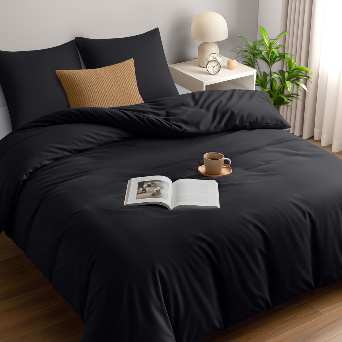 Utopia Bedding Duvet Cover Double - Soft Microfibre Polyester - Bedding Quilt Cover Set, with Pillow cases (Grey) — view 70
