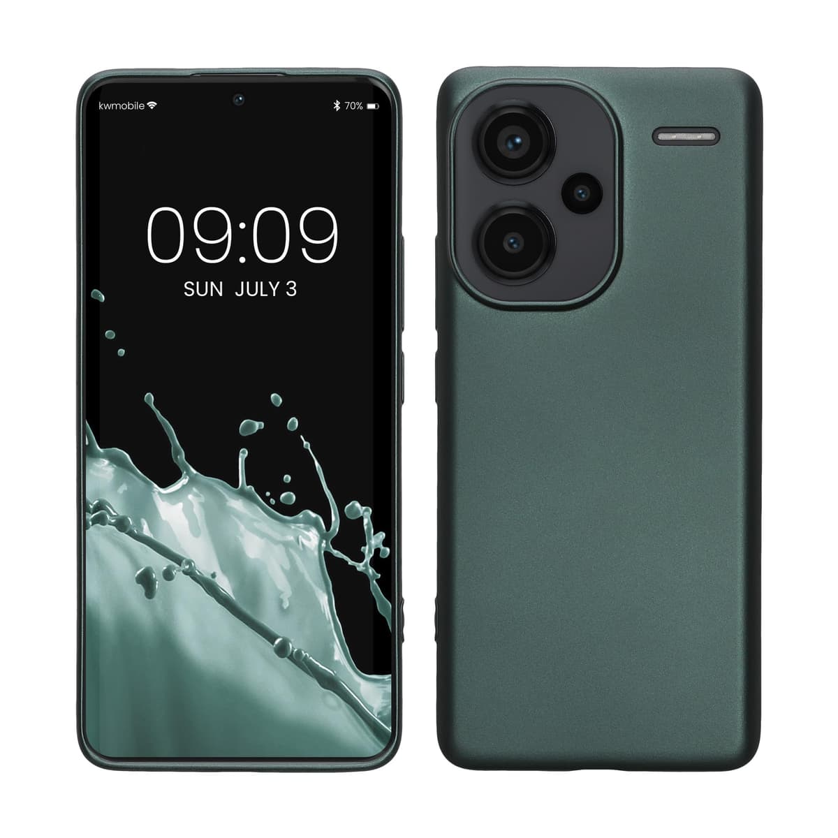 kwmobile Carcasa Compatible con Xiaomi Redmi Note 14 Pro 5G / Poco X7 Funda - Funda Ultrafina de TPU con Bordes elevados - Lavanda Metalizado — view 167