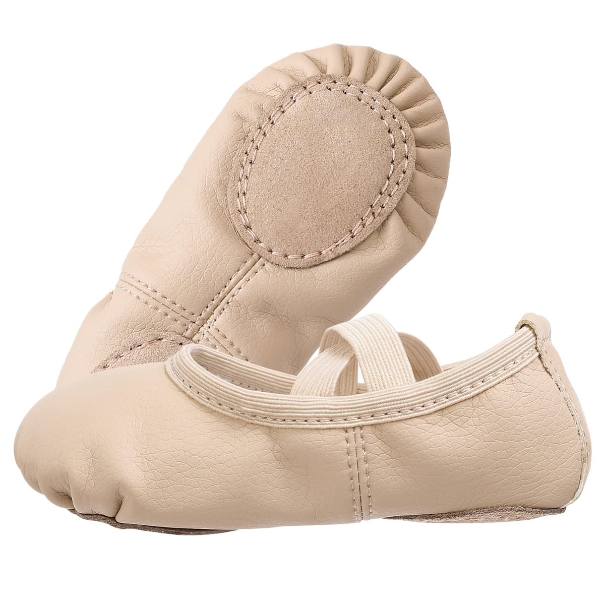 Zapatillas de Ballet Niñas Zapatillas de Baile Gimnasia Suela de Cuero para Niños Adultos Tamaño 20-40 — view 4