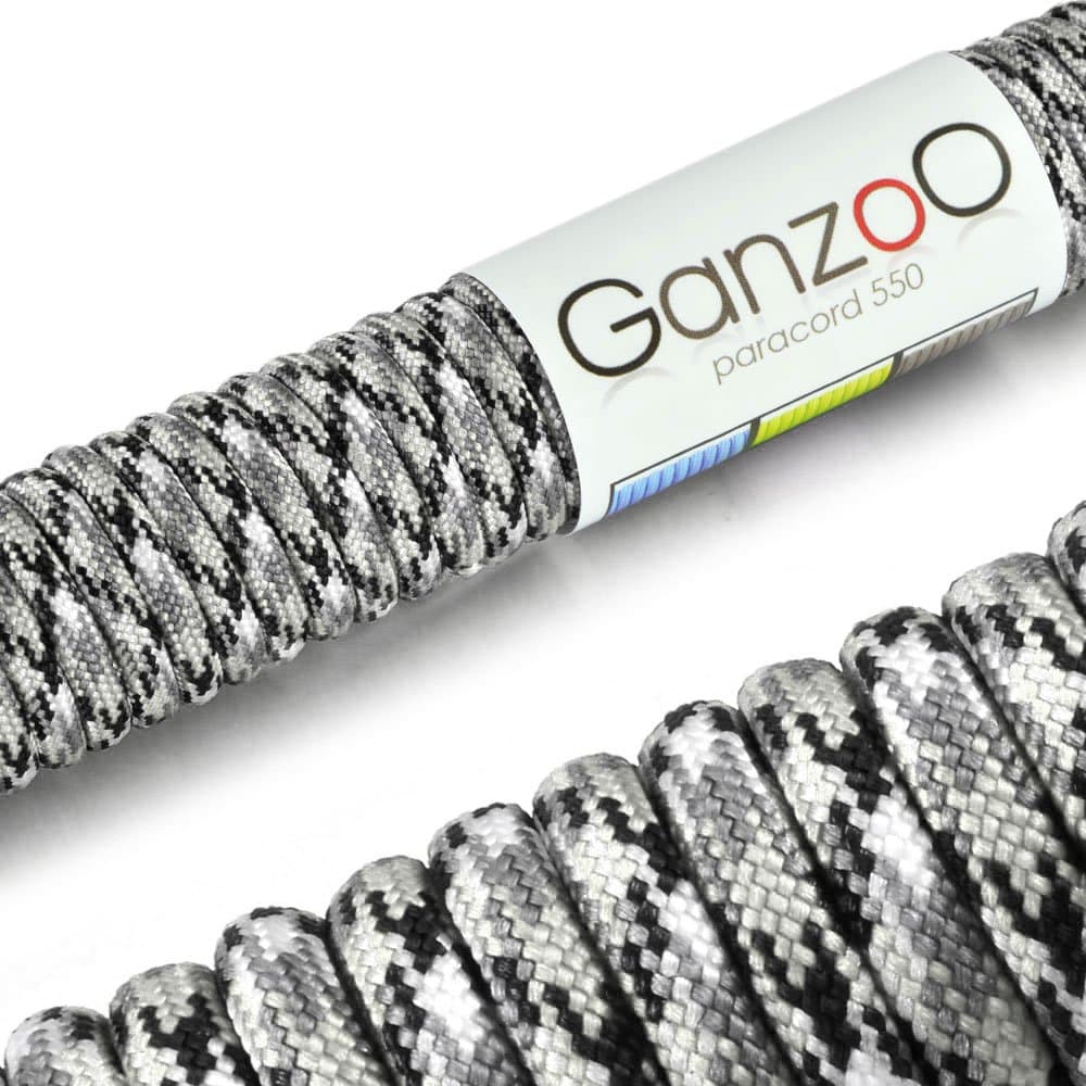 Ganzoo Paracord 550, Cuerda de 4 mm, 30 Metros, Poliéster, Tipo 3-7 Hilos Interiores, Correa de Perro Collar Pulsera, Camping Supervivencia y Cuerda Multiusos, Verde Oscuro — view 22