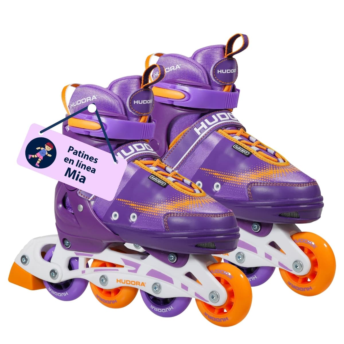 HUDORA Patines de Ruedas MIA/Leon - Patines para niños/Adolescentes y Adultos en Diferentes Tallas y Colores - Ajustables en 4 Tallas - cómodos y Elegantes — view 9