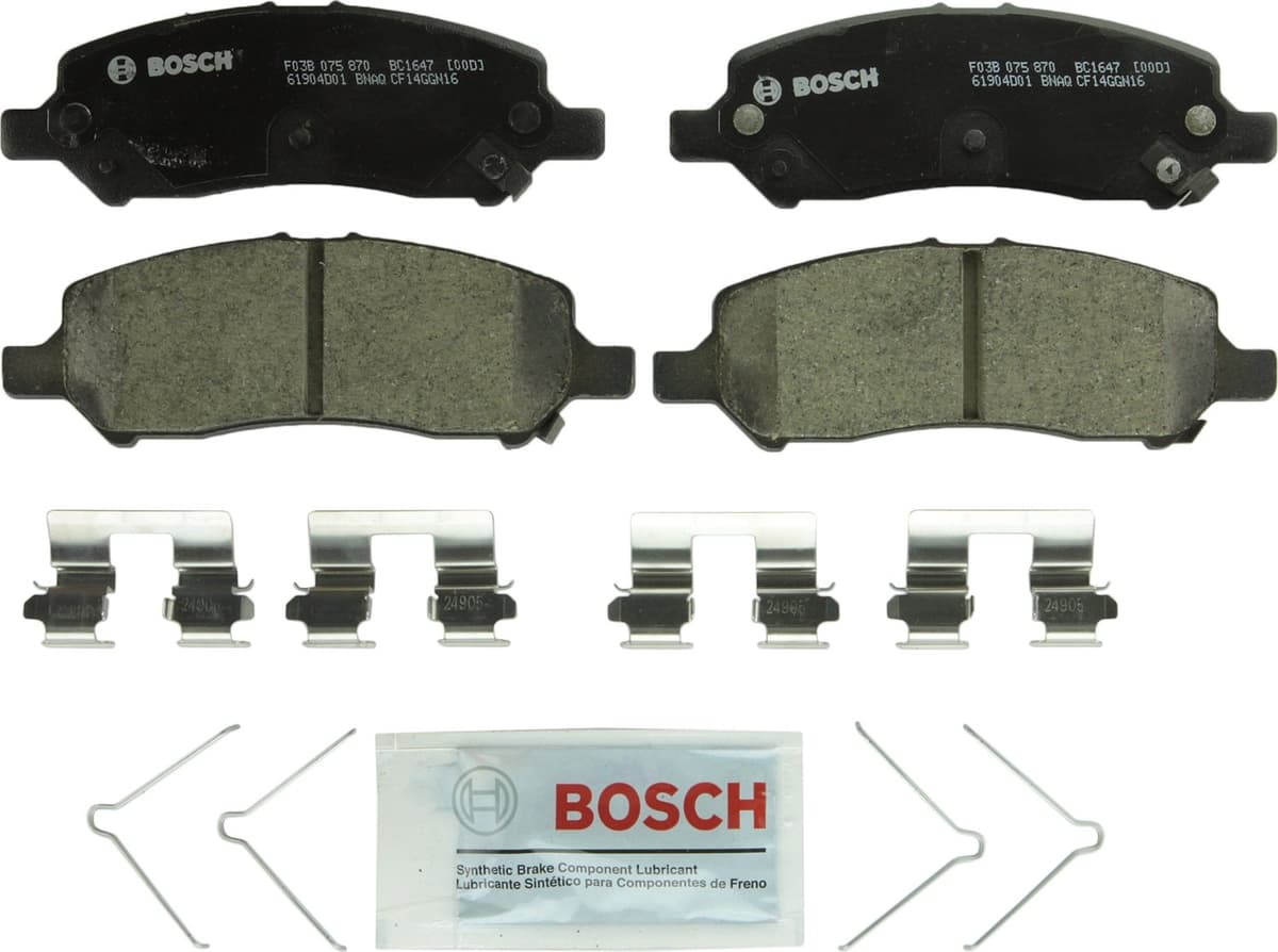 Bosch BC914 QuietCast Premium Ceramic Disc Brake Pad Set For: Acura ILX; Honda Accord, Civic, CR-V, Element, Fit, Front — view 315