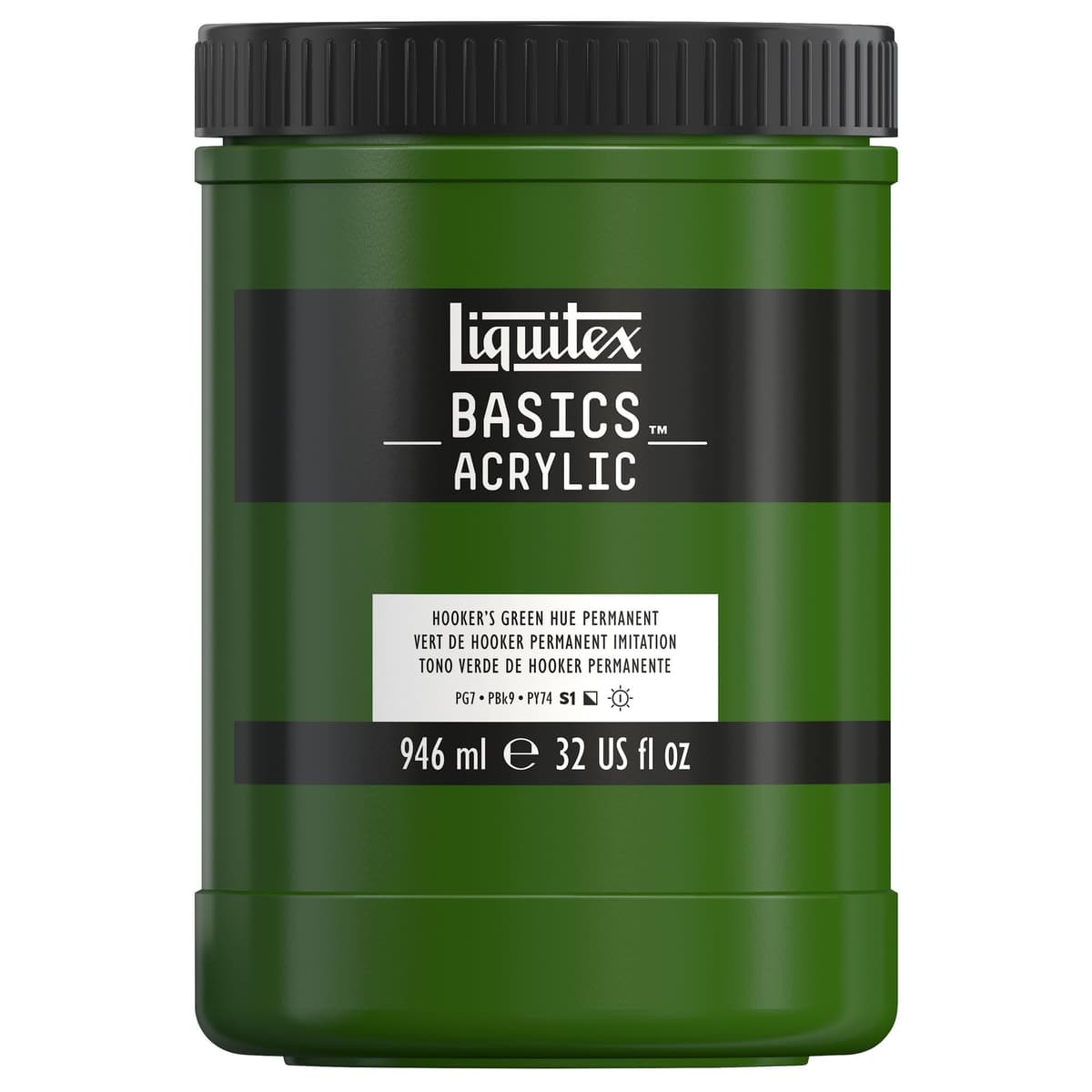 LIQUITEX Basics Acrylic Paint, Mars Black, 118 ml Tube — view 138